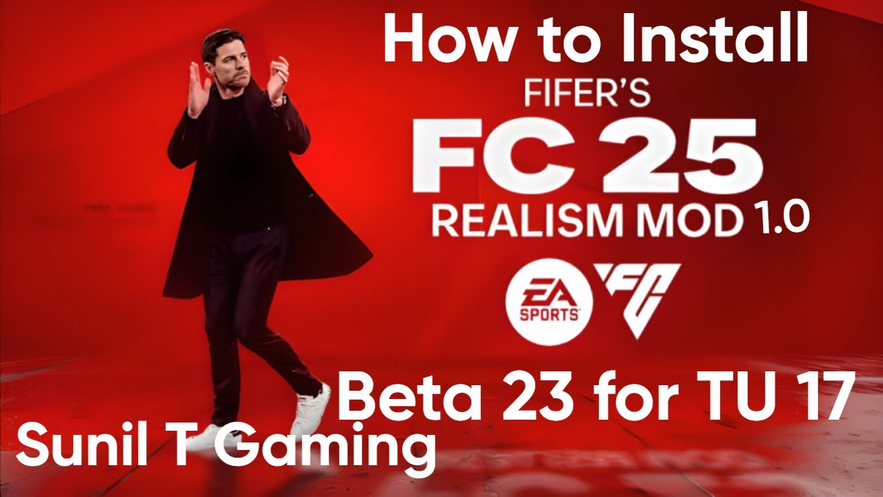 How to  install FIFER'S FC 25 Realism Mod 1.0 beta 23 for TU 17 #fc25 #fifa #fc