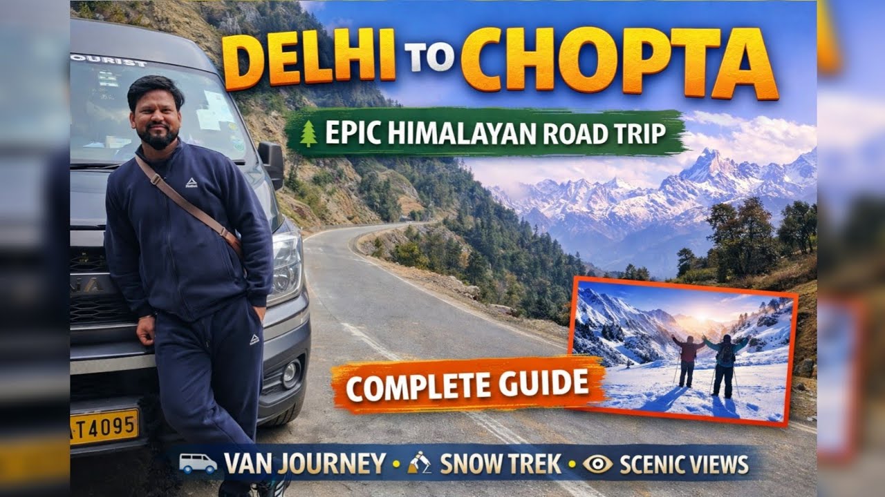 Delhi to Chopta Journey | Tungnath & Chandrashila | Full Vlog PART 1