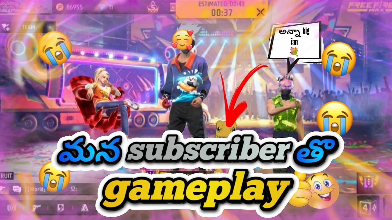 Subscriberతొ gameplay 💐🤩 || @KAKASHIFFTELUGU-u6z  ||#trending #freefire #telugu#freefireconta#funny 