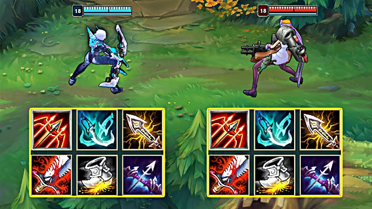 ASHE vs JINX FULL BUILD FIGHTS & Best Moments!