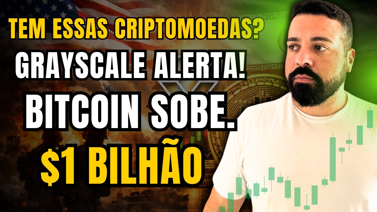 ISSO TA FAZENDO O BITCOIN SUBIR HOJE E GRAYSCALE ANUNCIA 30 CRIPTOMOEDAS PROMISSORAS DA SUA LISTA.