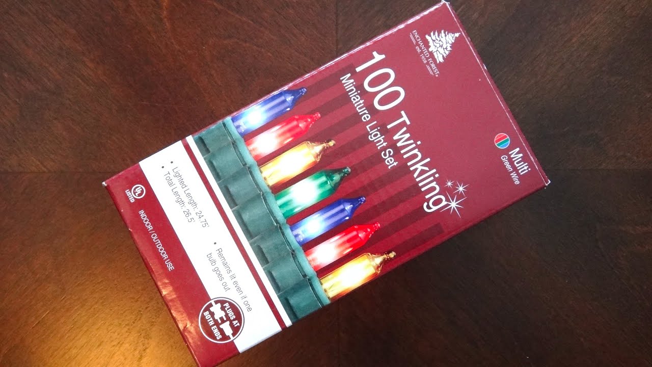 Menards Twinkling Mini Multi Colored 100 Light Set