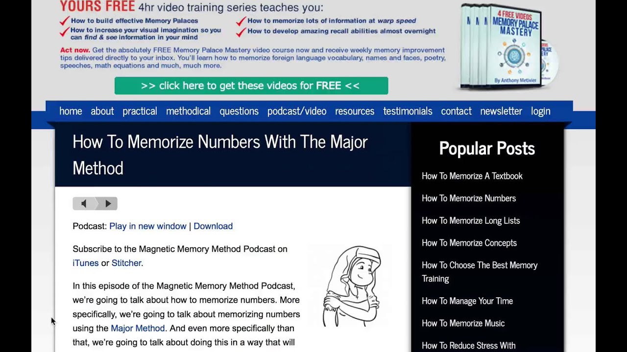 Major Method For Memorizing Numbers