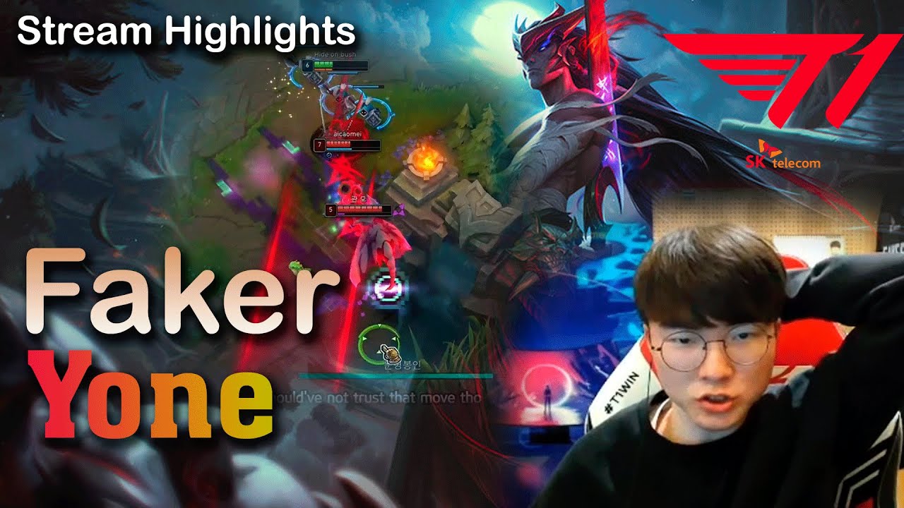 T1 Faker YONE | Faker Stream Best Moments | Faker Highlights