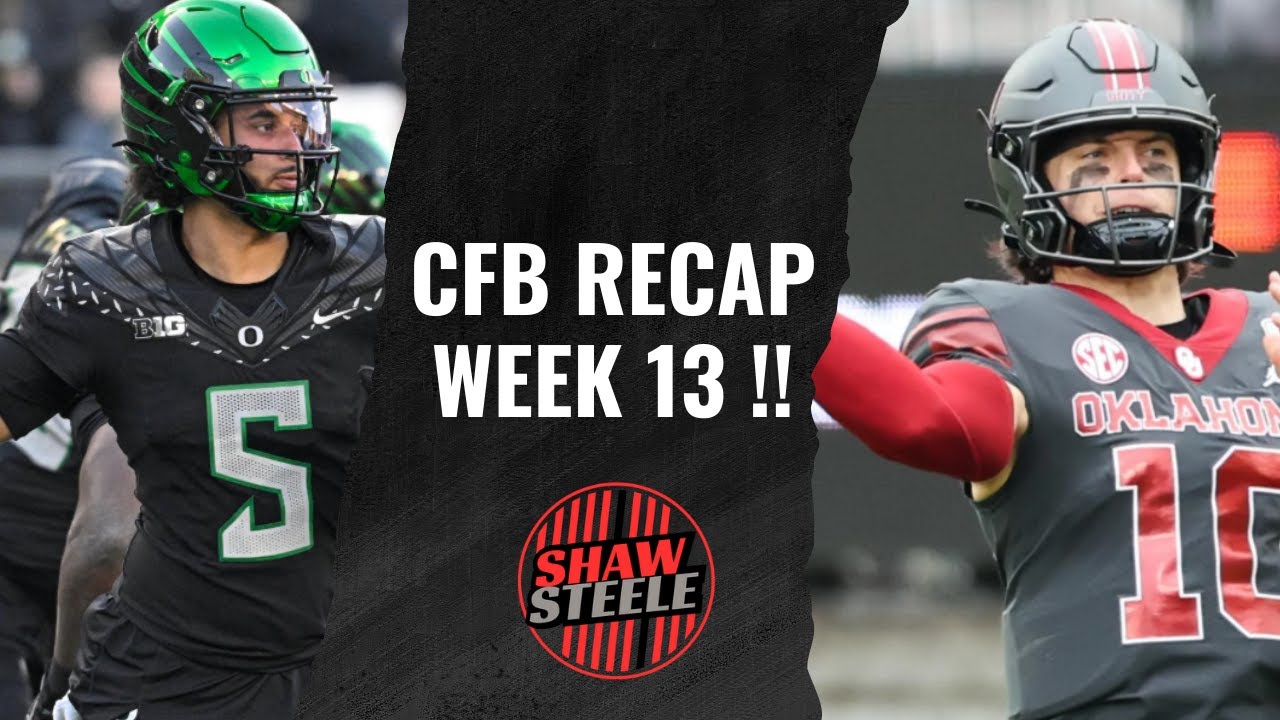 College Football Week 13 recap! The Shaw and Steele Show!