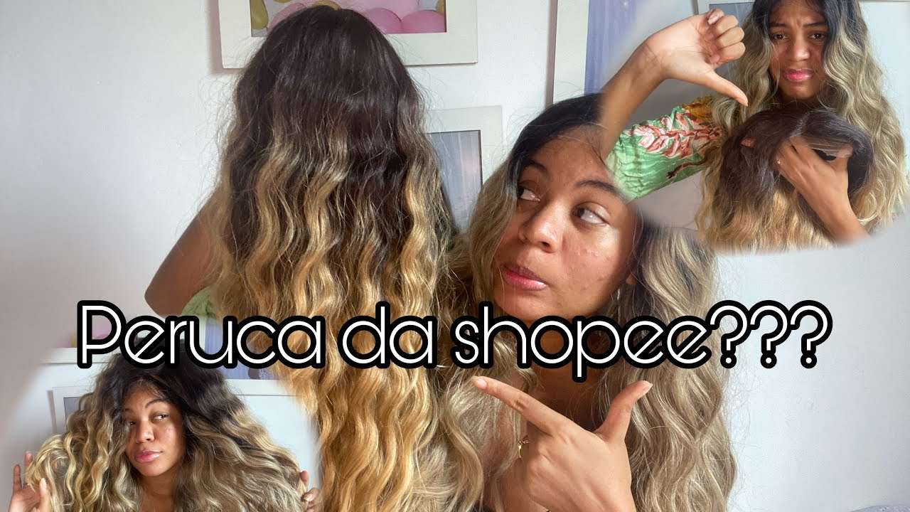 MINHAS PRIMEIRAS PERUCAS DA SHOPEE??? DEU RUIM! #comprasonline #lacefrontal