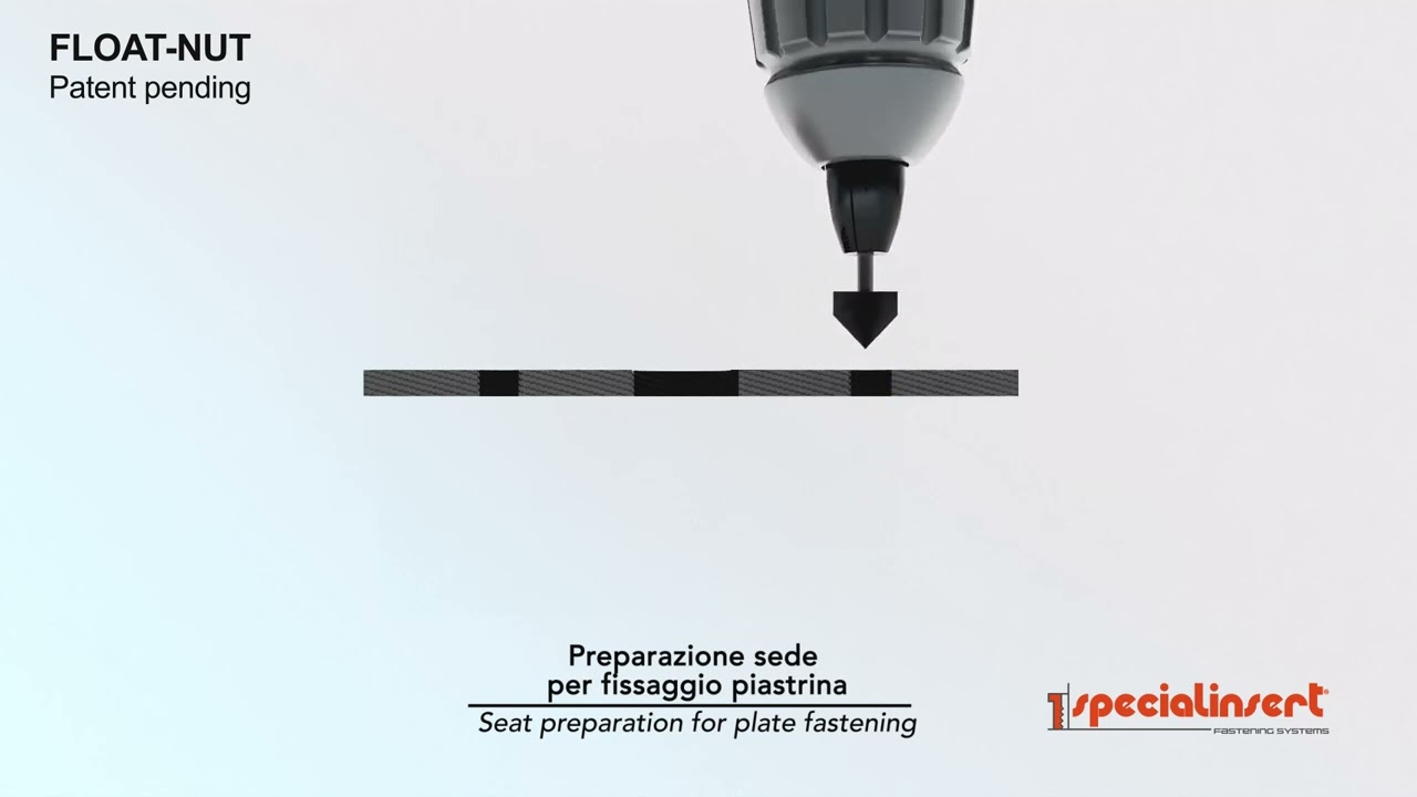 FLOAT-NUT Self-locking floating double winged anchor-nut with interchangeable bush