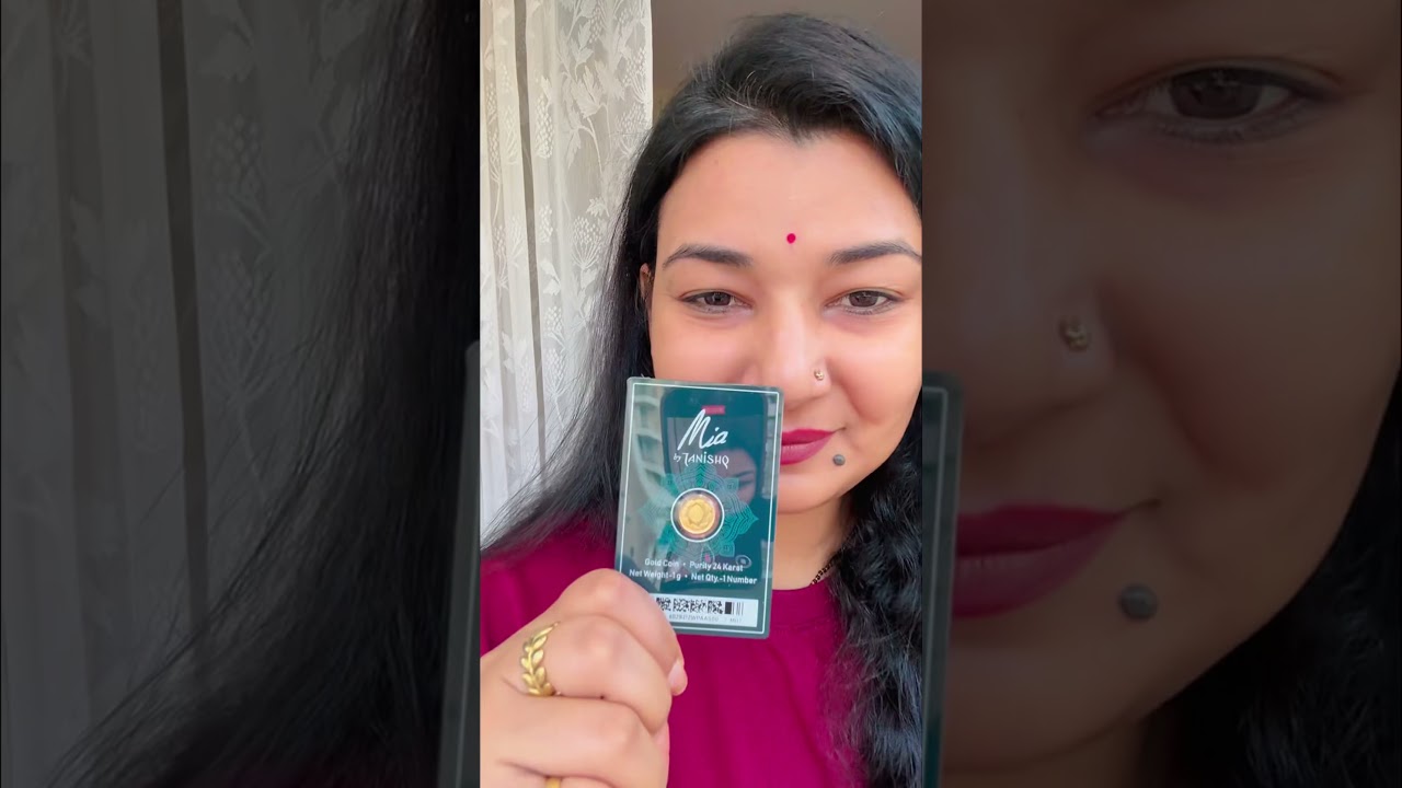 1gm gold coin from Myntra by Tanishq 😍| bought my first ever 24k gold coin #tanishq #goldcoin #yt