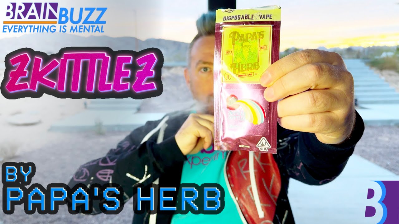 91% THC Disposable Vape: Zkittlez by Papa's Herb