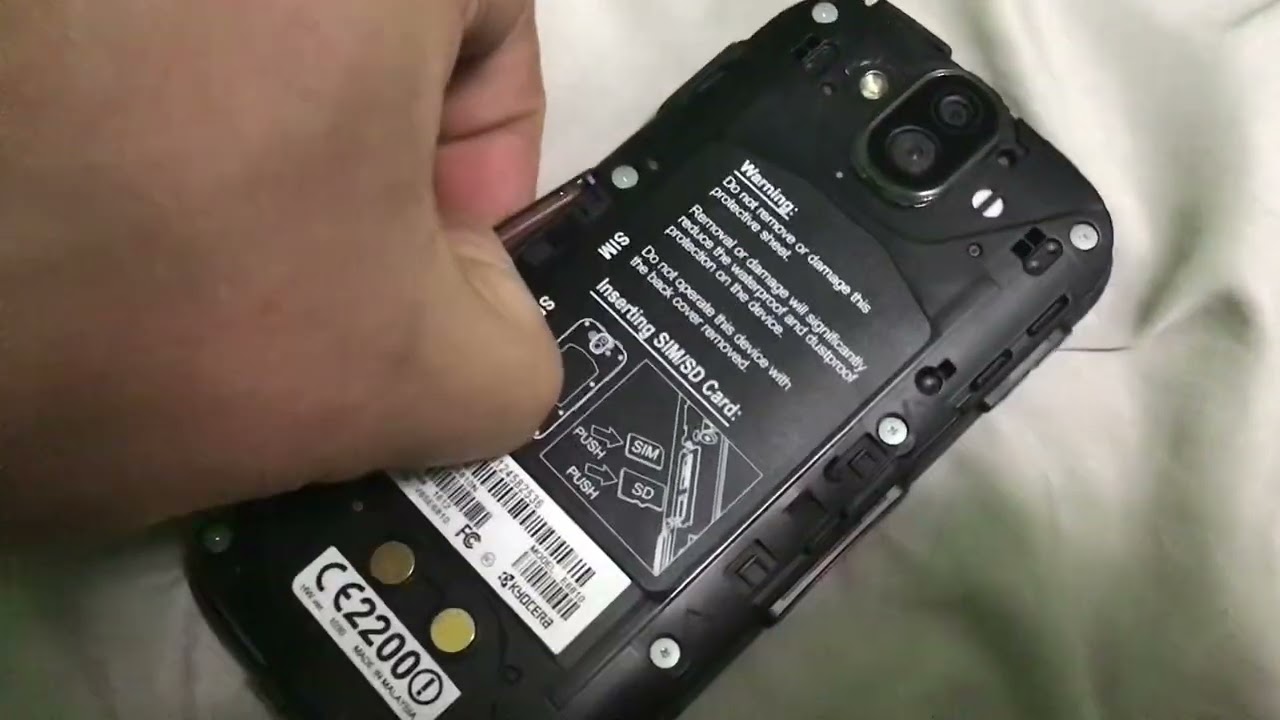 How to install a Micro SD card in Kyocera DuraForce Pro  Part 2 of 2