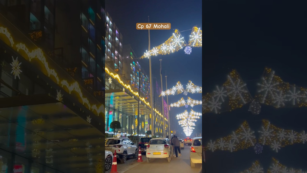 CP 67 Mall in Mohali ,Chandigarh ✨🤩 New Year Decoration #shorts #chandigarh