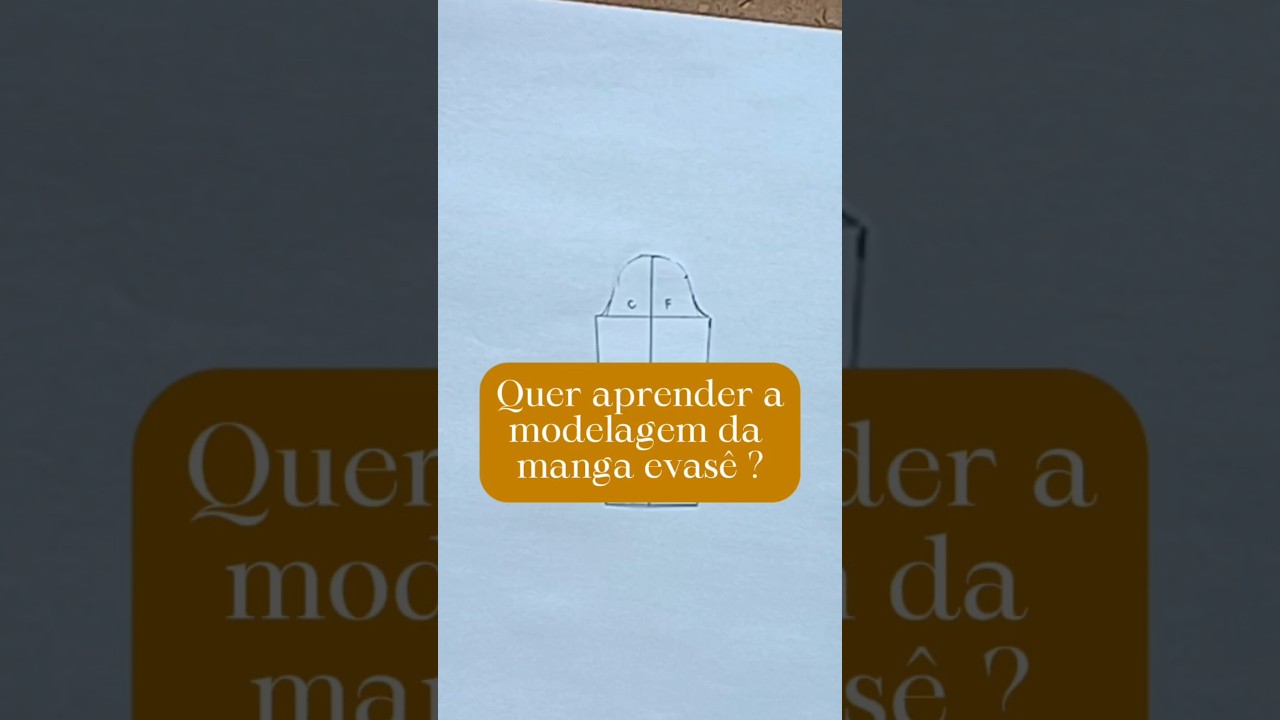Como fazer manga evas&ecirc; ? modelagem f&aacute;cil #dicasdecostura #modelagemsobmedida