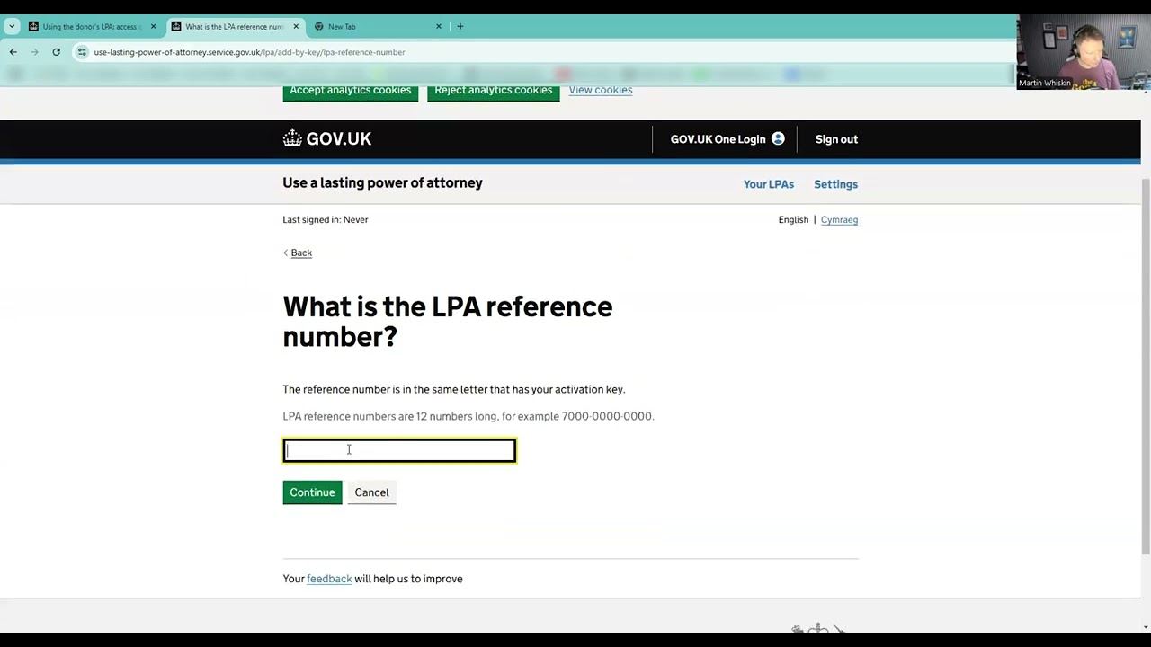 How to use the LPA Digital Access Code: a walk thorough setting up the account