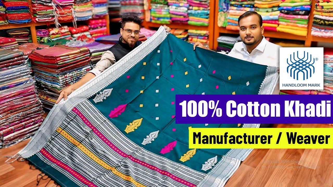 100% Pure Cotton Khadi / Pure Matka Silk / Pure Gachi Tussar / Silk Linen / Tissue Handloom Saree 🔥