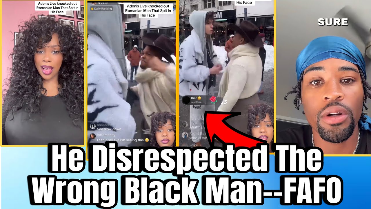 Romanian Man Disrespected A Black Creator On Camera &mdash; Gets Kn0cked Out instantly  