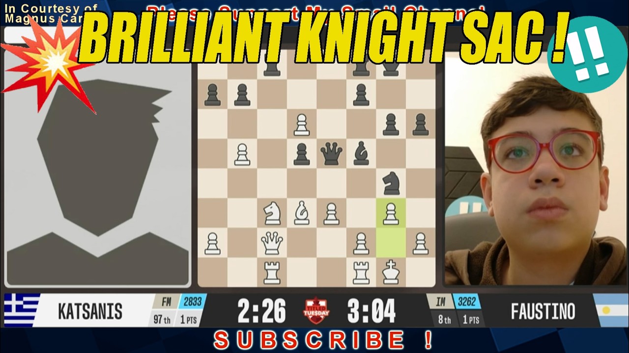 IM Faustino Oro vs FM Vasileios Dim Katsanis 🔥 | ROUND 2 | Titled Tuesday