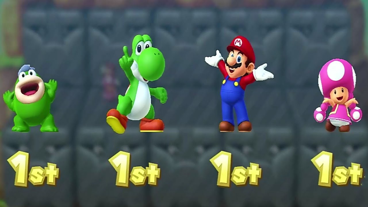 Mario Party 10 - All Mini Game Battles #5 - Spike Vs Yoshi Vs Mario Vs Toadette (Master CPU)