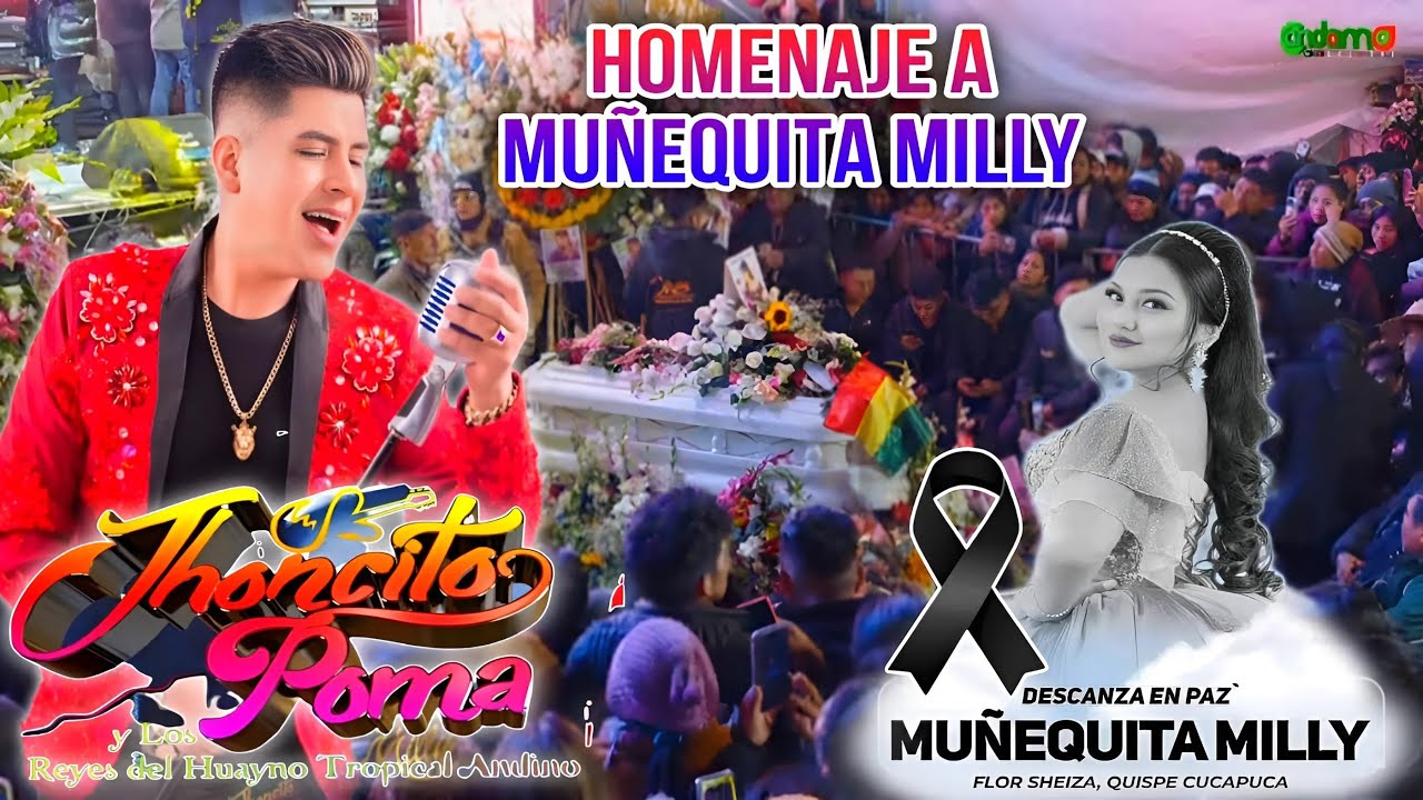 Jhoncito Poma canta llorando por la partida de Muñequita Milly #Viral