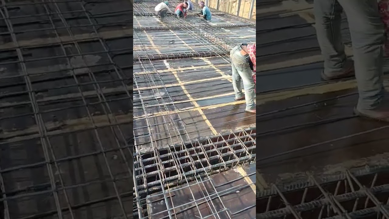 RCC Slab Reinforcement Work 🔥❤️👌🏻 #shorts #youtubeshorts #yt