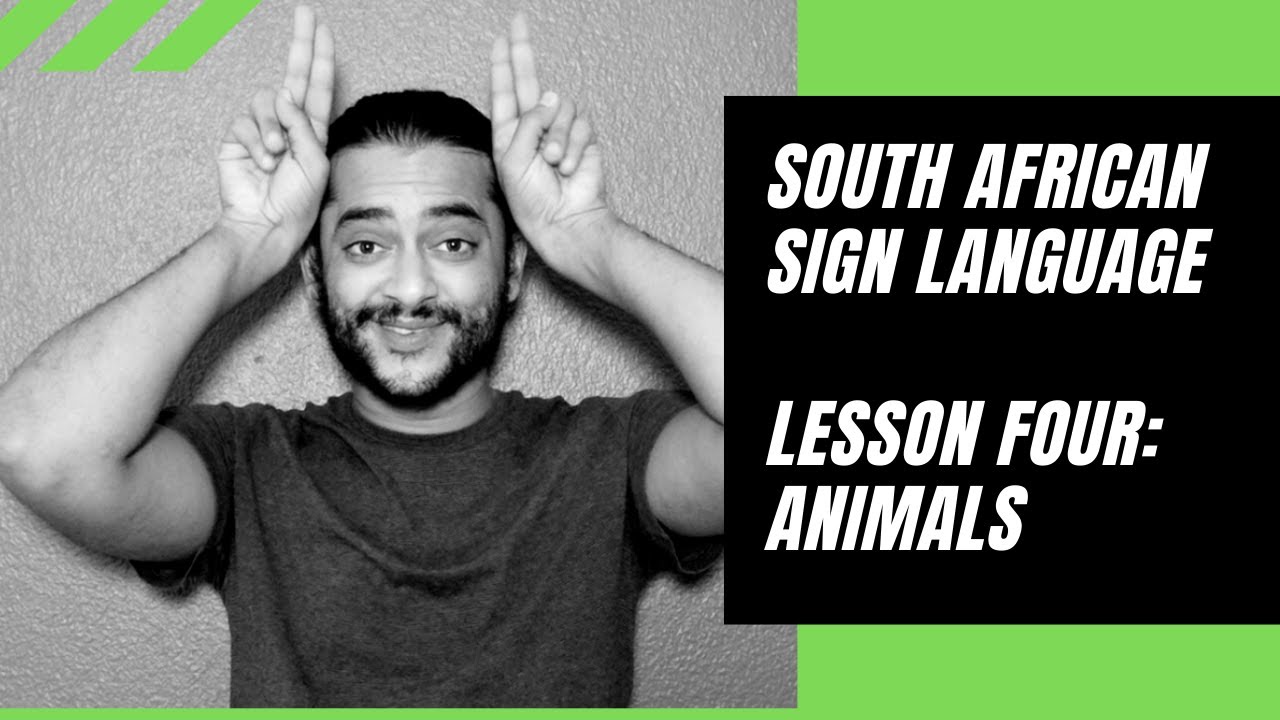South African Sign Language Lesson Four: Animals
