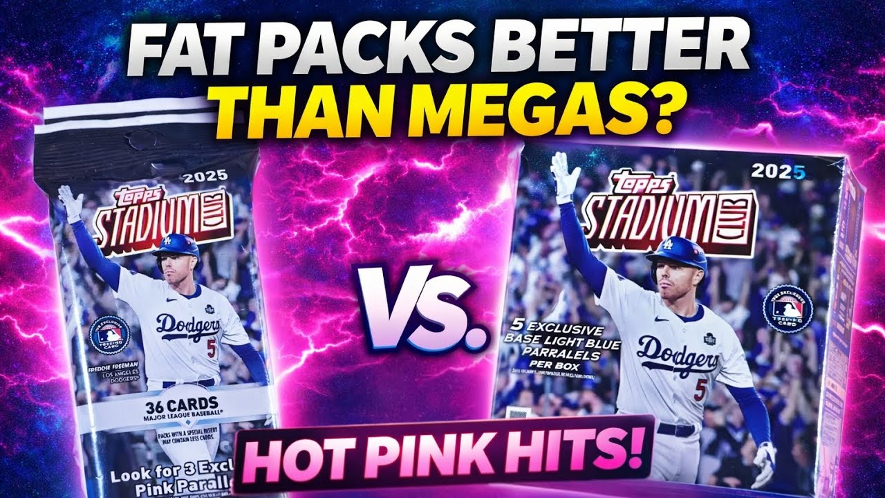 Наборы карточек Topps Stadium Club Fat Packs & Mega 2025 года — более выгодные?