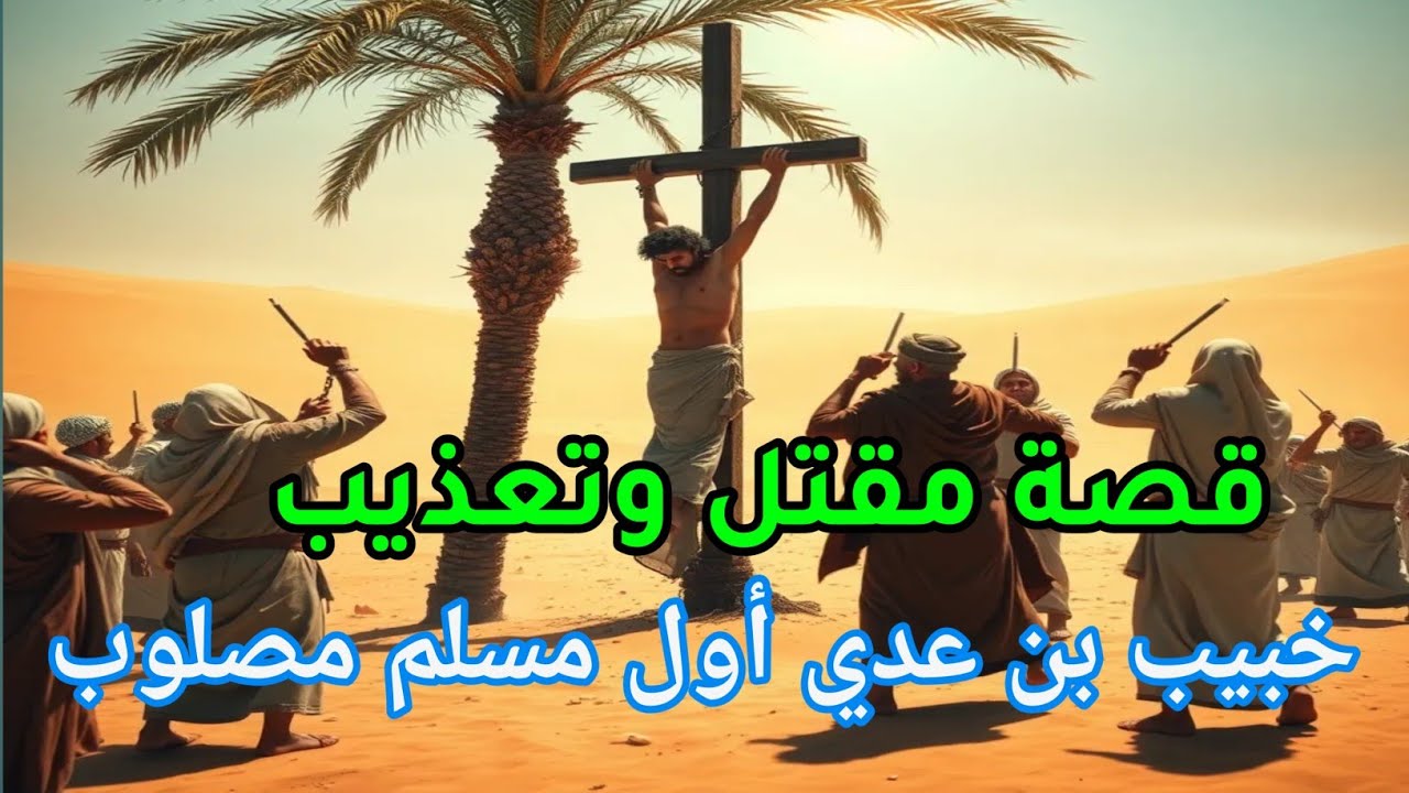 قصة مقتل وتعذيب خبيب بن عدي رضي الله عنه دفين الملائكة ! أول مسلم مصلوب في الإسلام