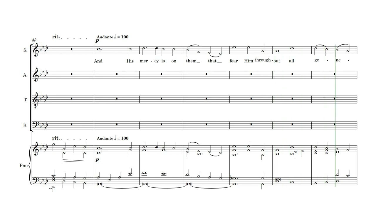 Magnificat in A flat (Harwood) - full choir