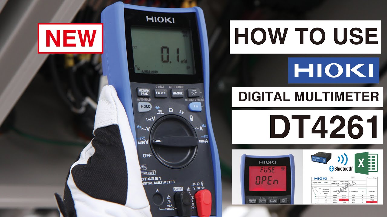 How To Use Hioki NEW Digital Multimeter DT4261!