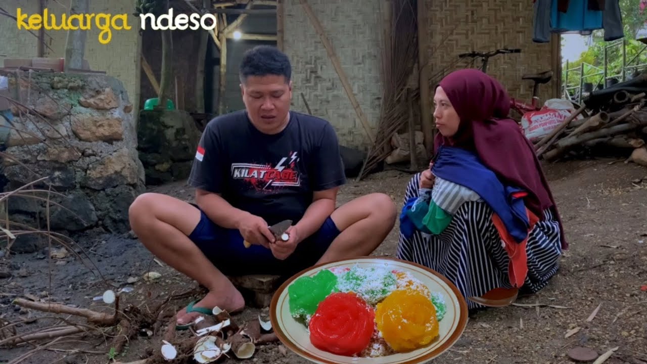 Jajanan tradisional dari singkong manis gurih dan kenyal | masakan desa