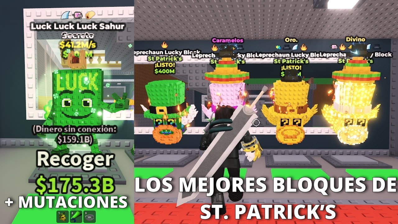 ASI CONSEGUIMOS LOS MEJORES BLOQUES DE ST. PATRICK’S EN EL EVENTO ADMIN Y MAS EN ROBA UN BRAINROTS