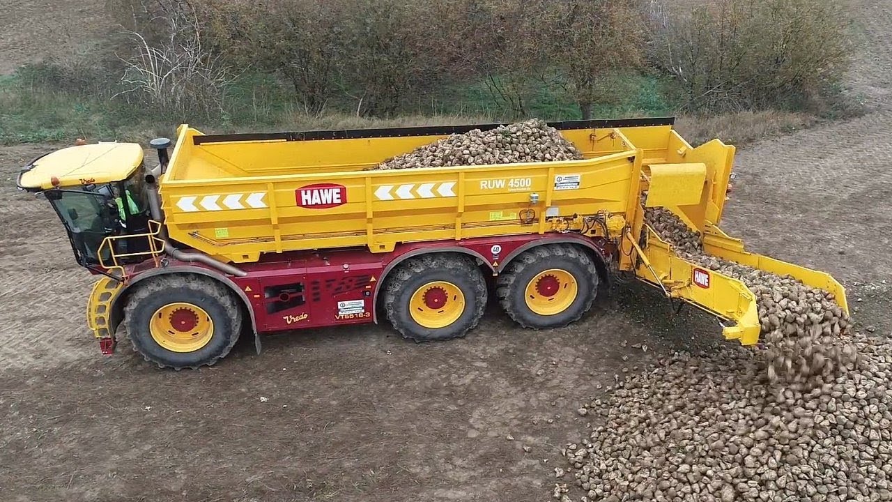 Vredo VT5518.3 met bietentransportbunker van Hawe en 550 pk