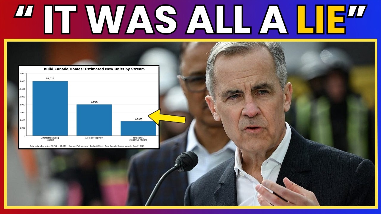 Canada IN DISBELIEF As Carney's 500,000 Home Promise Quietly SHRINKS To Just 26,000