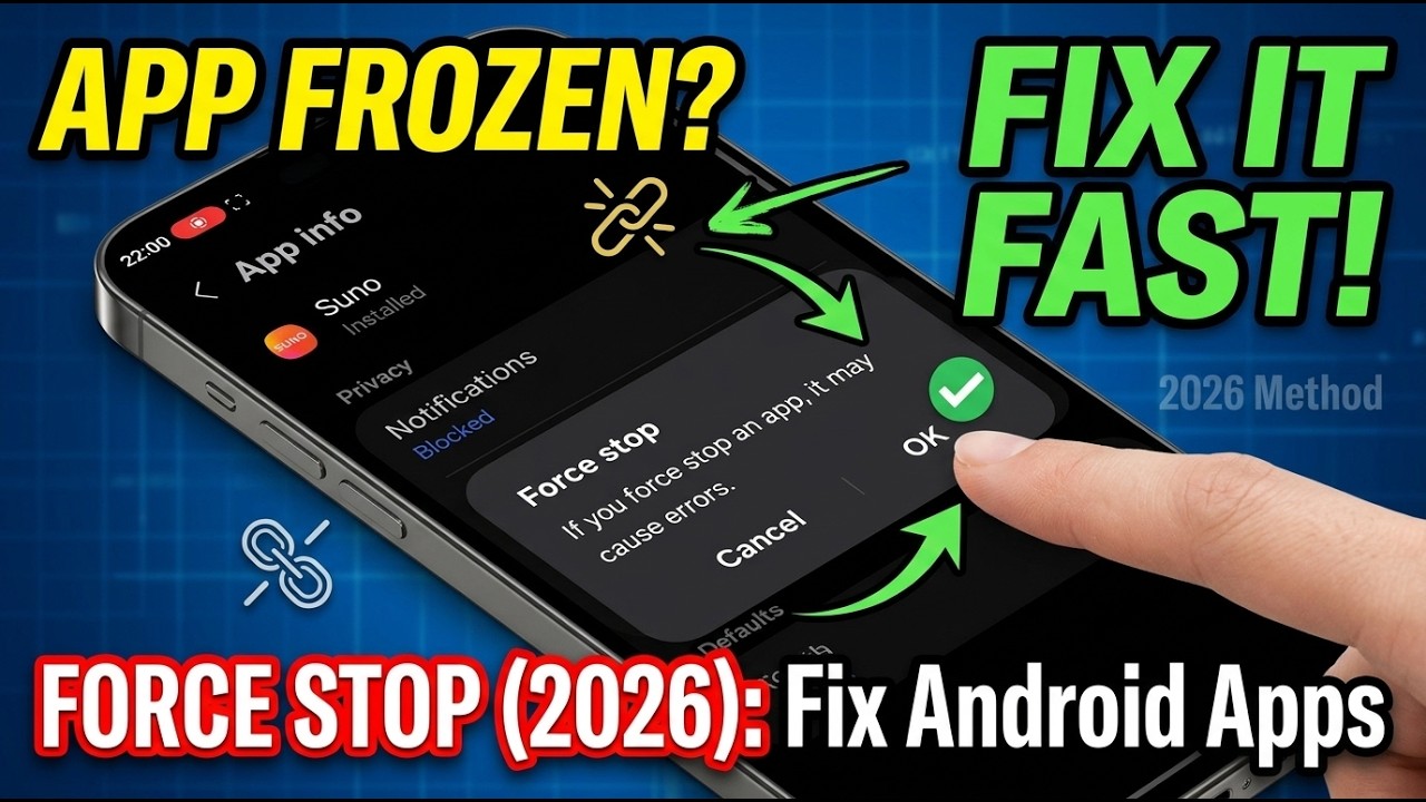 Force Stop Apps on Android (2026) | Fix Frozen Apps Fast!