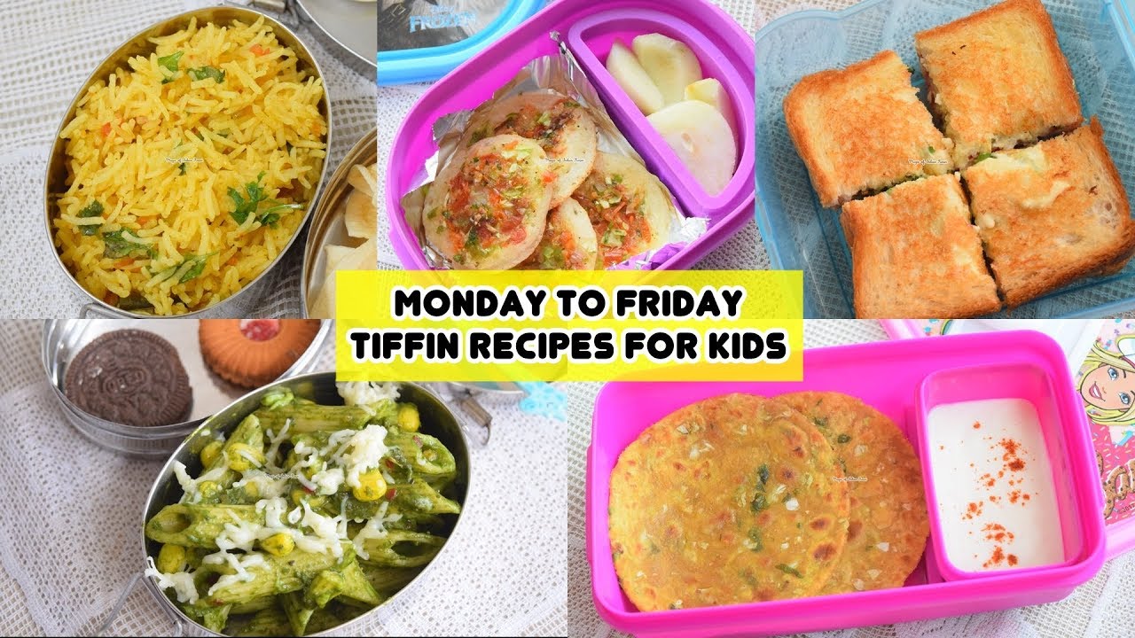 Monday to Friday Indian Tiffin Recipes for Kids - ५  दिन बनाए ५  तरीके के टिफ़िन बच्चो के लिए