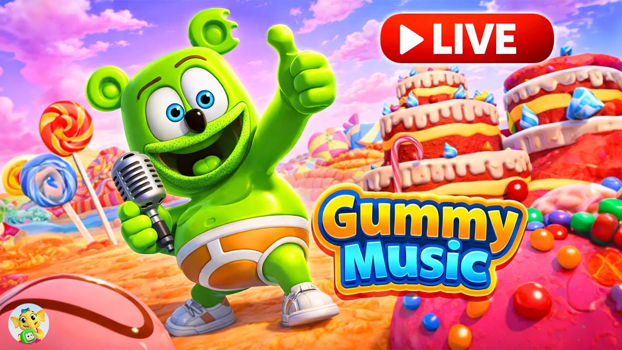 Gummy Bear All Favorite Songs 🔴 LIVE | Nonstop Songs | Dance Songs LIVE | Candy Fun | Baby Toonz