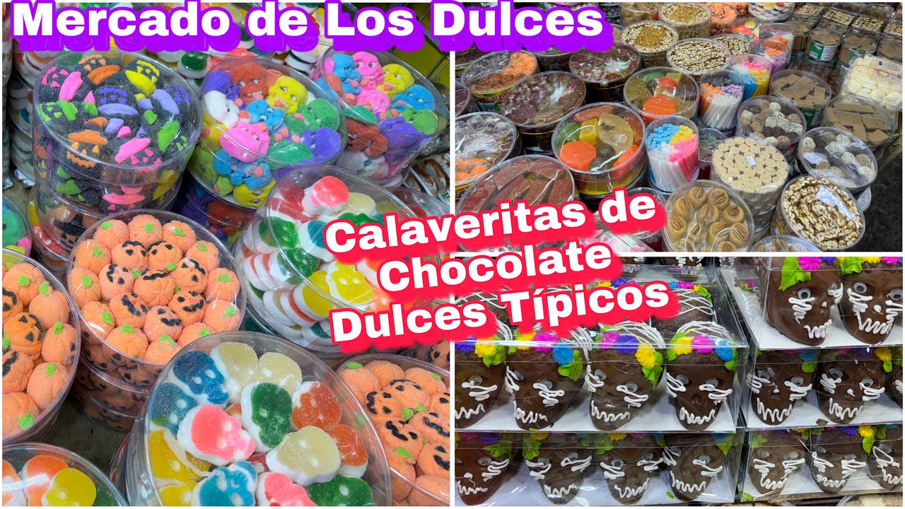 💀 Calaveritas De Chocolate, Mercado de los Dulces Merced / DULCES TÍPICOS