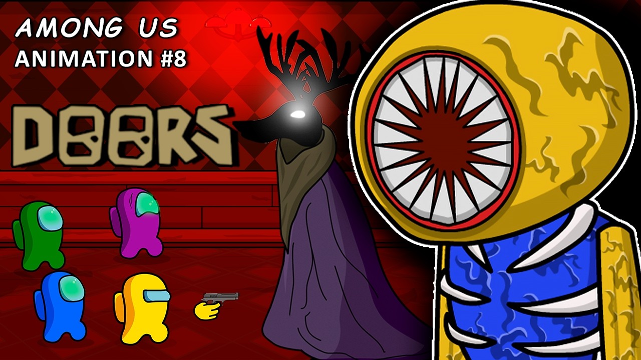 AMONG US vs. DOORS - SUPER HARD MODE | Toonz Animation