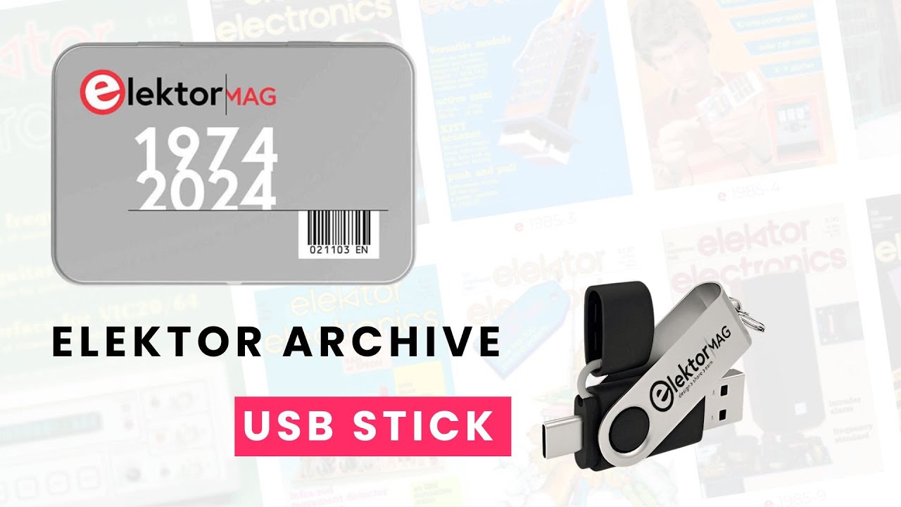 Elektor Archive USB Stick: 1974&ndash;2024