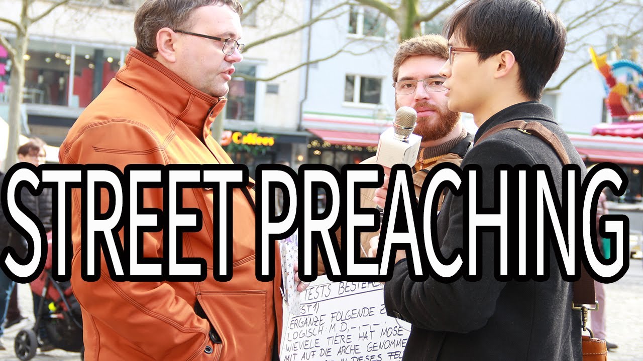 Street preaching Dortmund (노방전도)