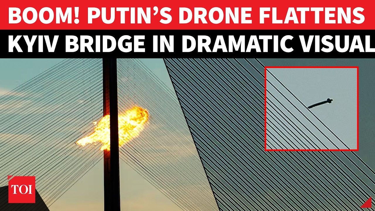 &lsquo;600,000 Vehicles&hellip;&rsquo;: Kyiv CUT IN HALF As Russian Drone HAMMERS Critical Bridge In War Nightmare