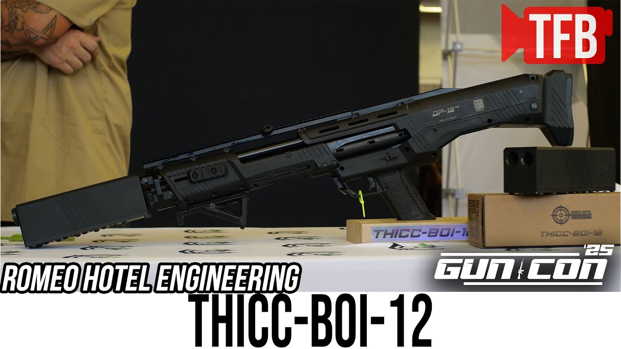 The Thicc-Boi-12 Double Barrel Silencer + Gyro Brake - Romeo Hotel Engineering [GunCon 2025]