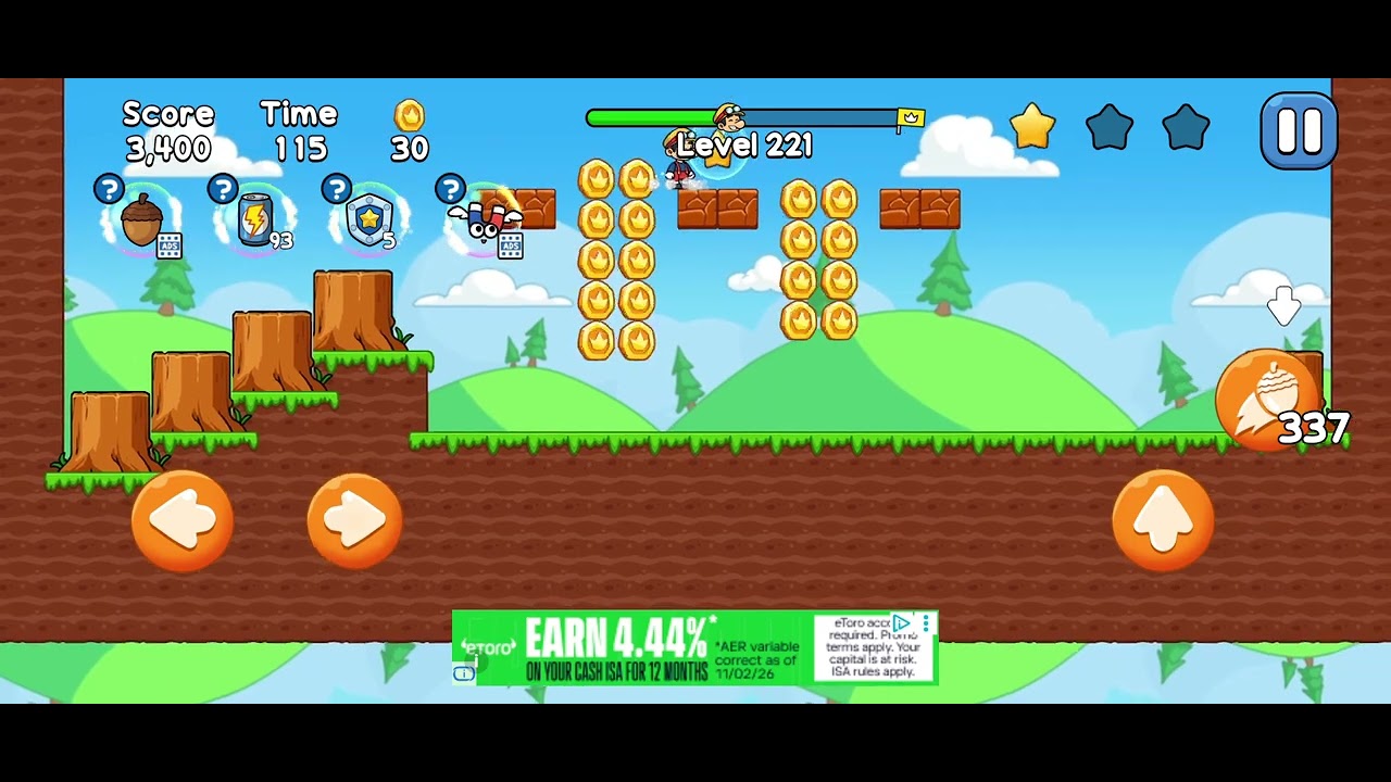 Leo's adventure jungle escape -Level 221-Game video #games #gaming #mariogames #mariokartworld 