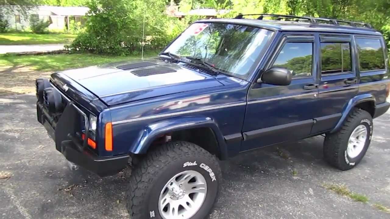 2001 JEEP CHEROKEE SPORT start up, walk around and review