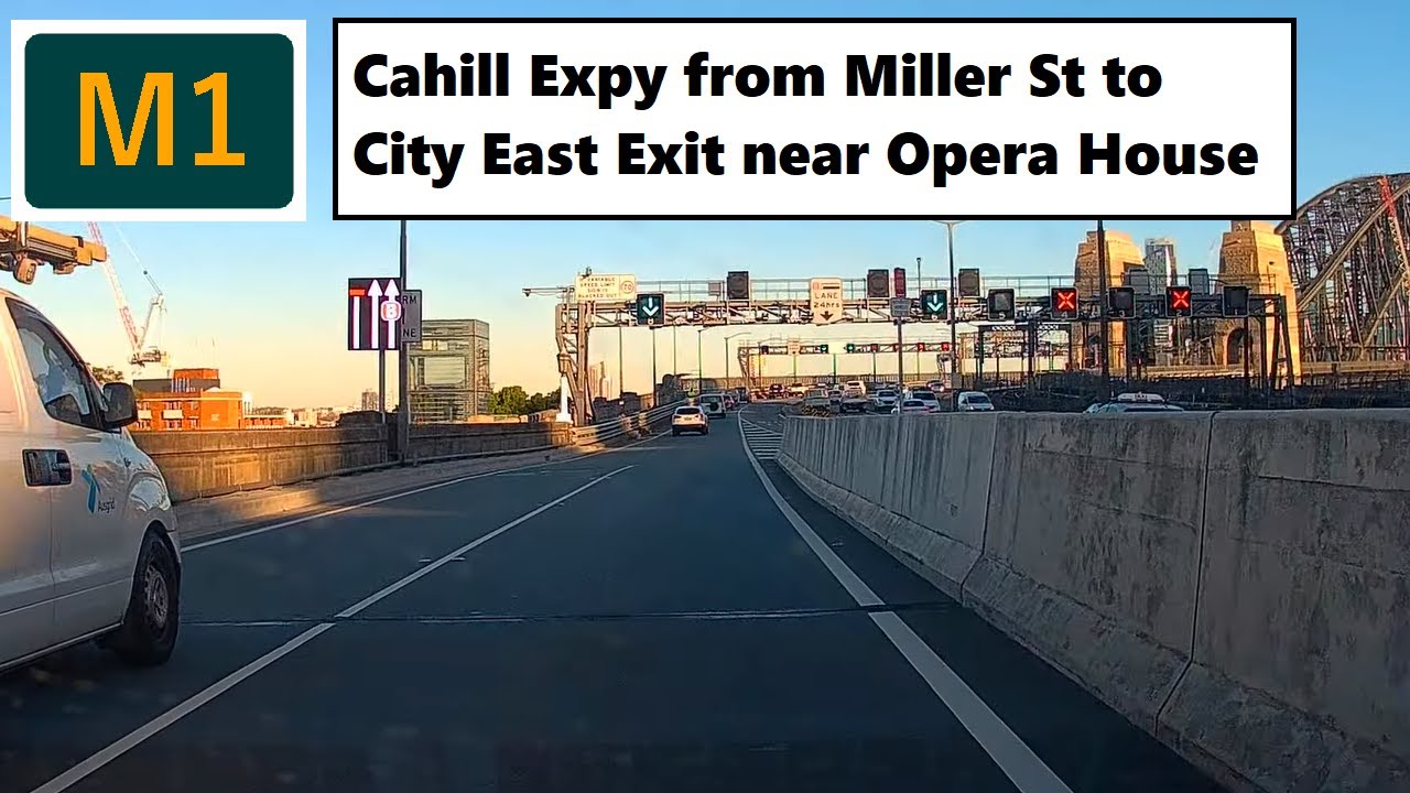 【Sydney Drive City】 M route 1(South) Cahill Expy from Miller St to City East Exit near Opera House