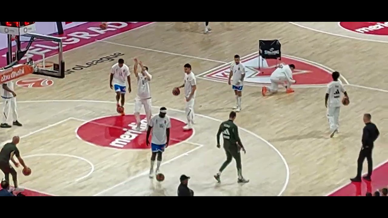 EuroLeague Crvena Zvezda vs Real Madrid 17.10.2025 - 13 minuta pre početka utakmice