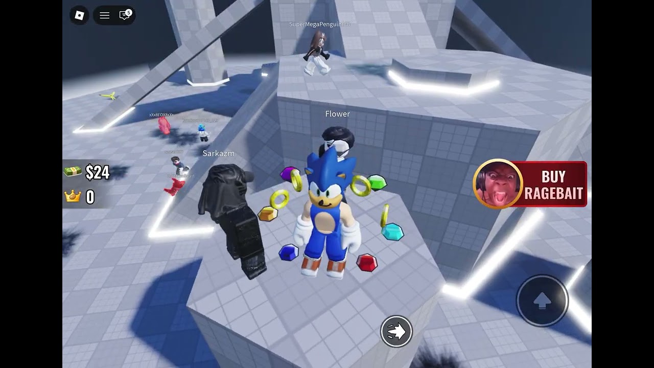 Jugando Roblox 🥔￼￼