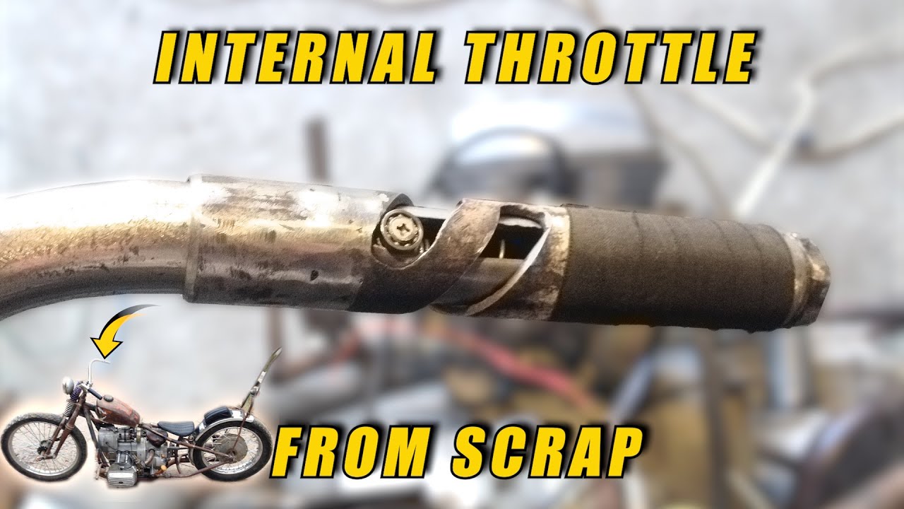 HomeMade Internal Throttle From Scrap Metal For My USSR Chopper.