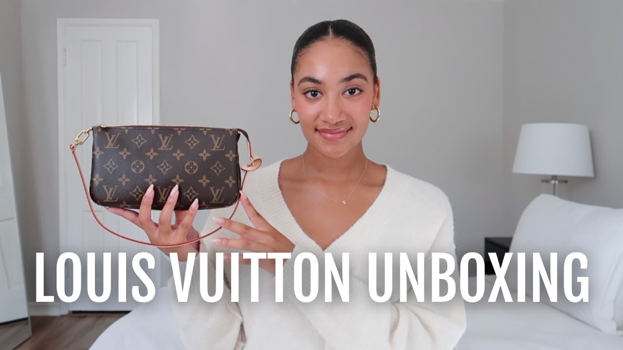 LOUIS VUITTON POCHETTE ACCESSOIRES UNBOXING & REVIEW