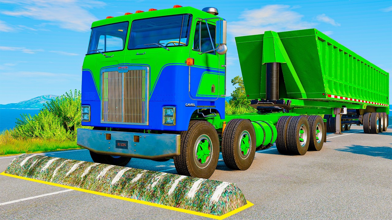 Trucks vs Speed Bumps (Long Video)