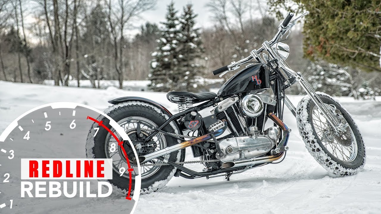 Classic Harley-Davidson motorcycle completely rebuilt in 4 minutes | Redline Rebuild - S1E8